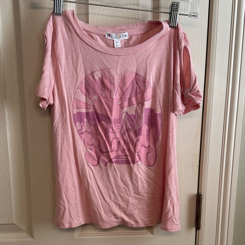 Pink Glow Girl Short Sleeve Tee